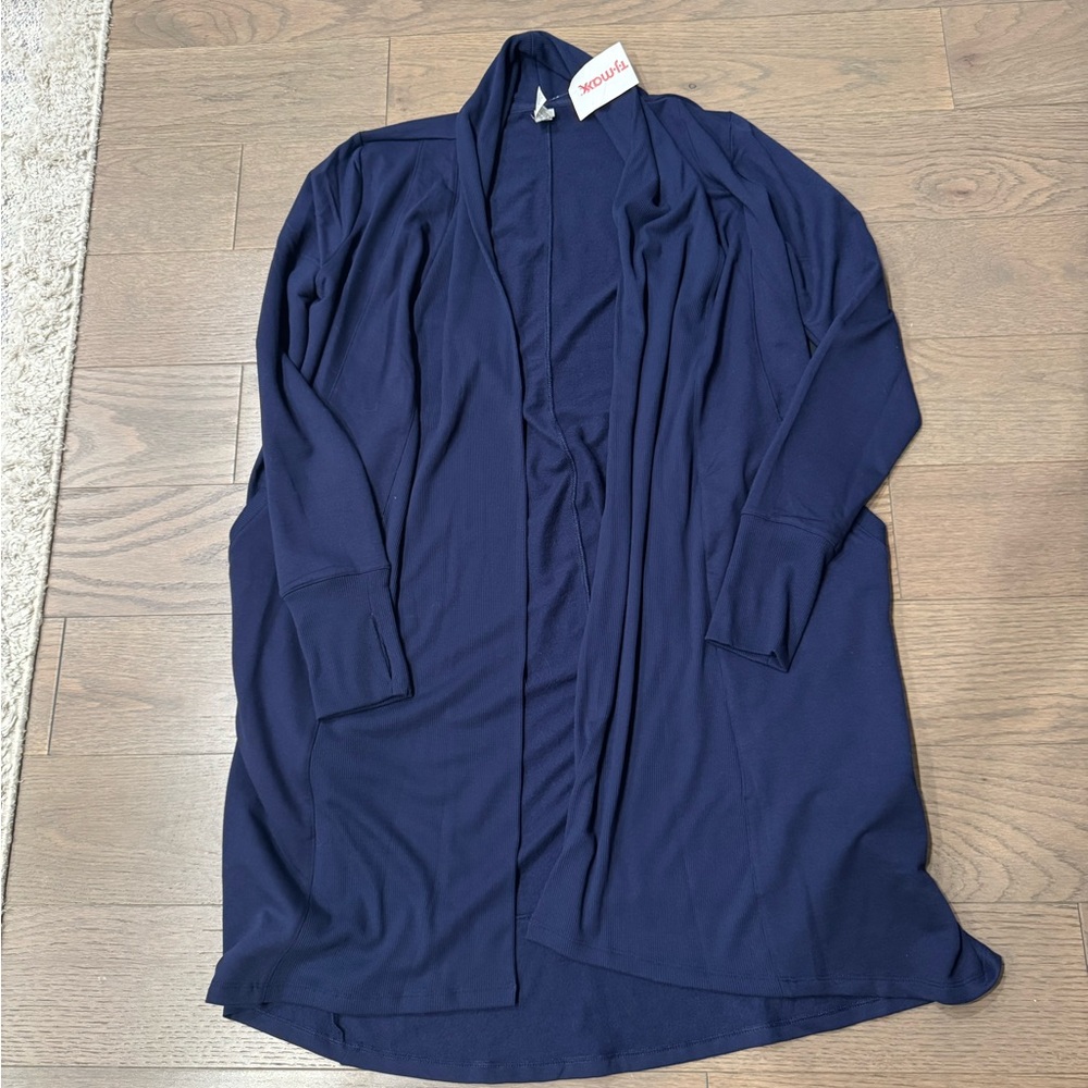 NWT 90 Degree By Reflex Dark Blue Cardigan - size small